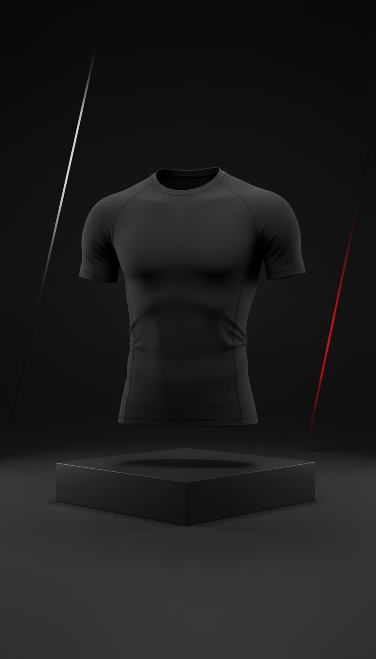 Compression Top With Mesh Panel