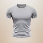 Summer New Basketball Men's Running Training Sports Gym Fitness High Elastic Quick-drying Casual Short-sleeved T-shirt Tops