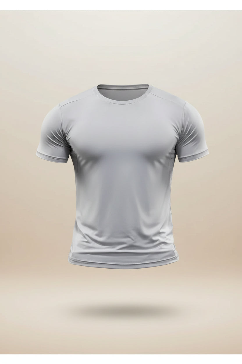 Summer New Basketball Men's Running Training Sports Gym Fitness High Elastic Quick-drying Casual Short-sleeved T-shirt Tops