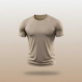 Summer New Basketball Men's Running Training Sports Gym Fitness High Elastic Quick-drying Casual Short-sleeved T-shirt Tops