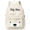 Customized Children's Backpack Primary School Bag Leisure Cute Bear Backpack Corduroy Large Capacity Backpacks