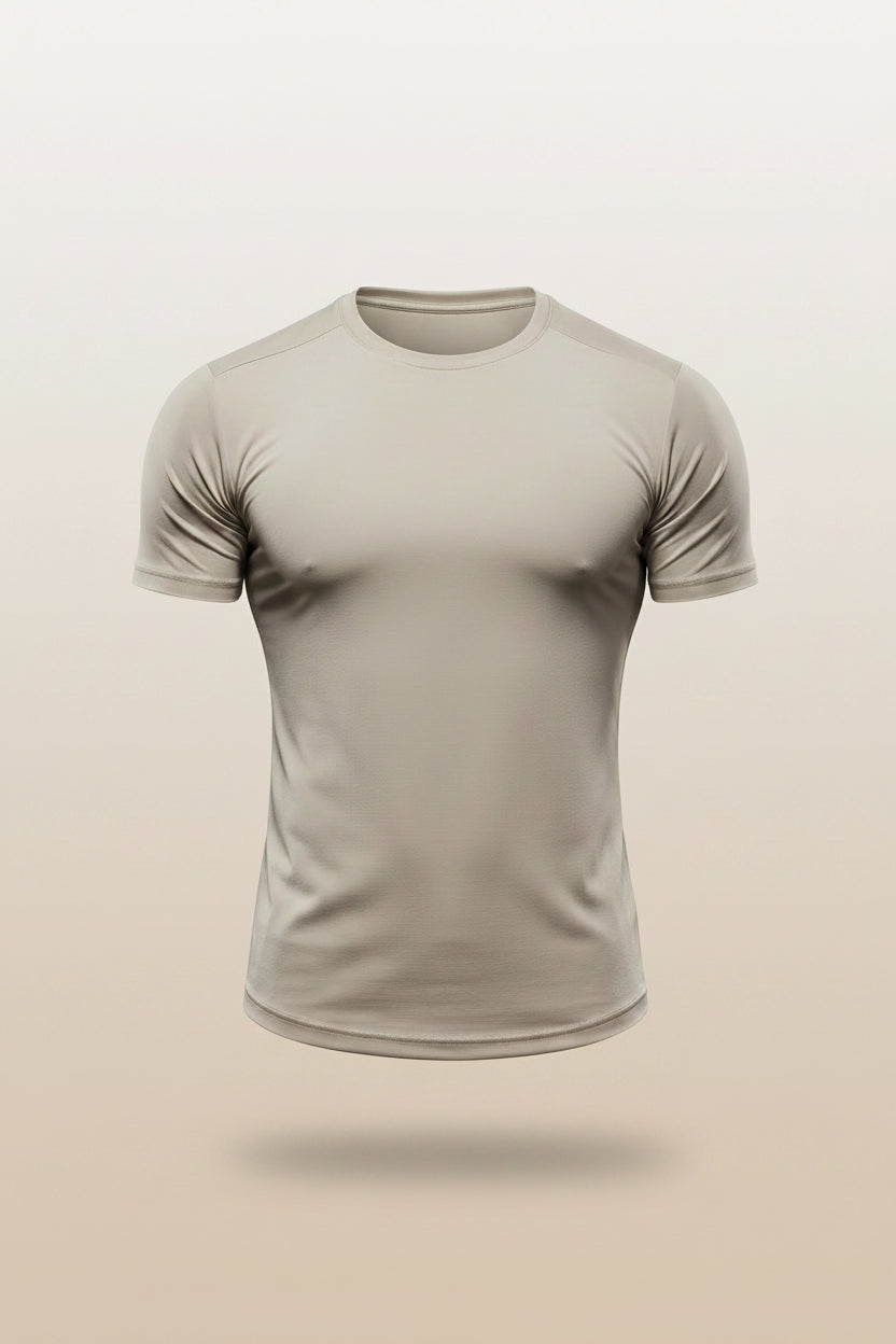 Summer New Basketball Men's Running Training Sports Gym Fitness High Elastic Quick-drying Casual Short-sleeved T-shirt Tops