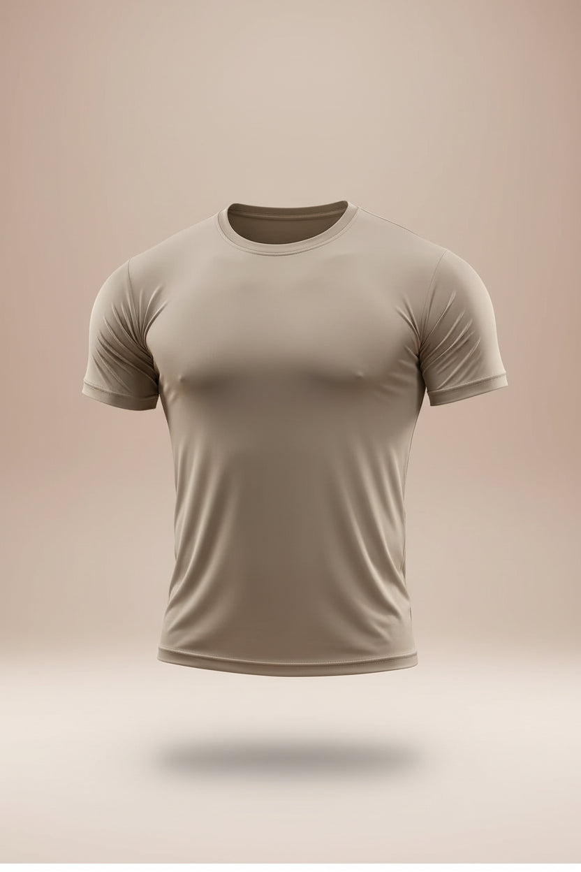 Summer New Basketball Men's Running Training Sports Gym Fitness High Elastic Quick-drying Casual Short-sleeved T-shirt Tops