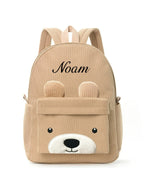Customized Children's Backpack Primary School Bag Leisure Cute Bear Backpack Corduroy Large Capacity Backpacks