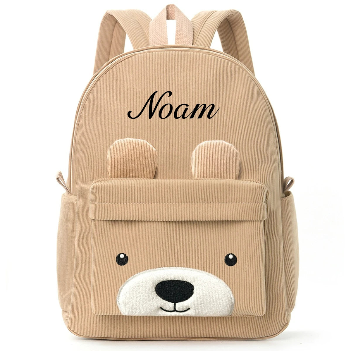 Customized Children's Backpack Primary School Bag Leisure Cute Bear Backpack Corduroy Large Capacity Backpacks