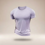 Summer New Basketball Men's Running Training Sports Gym Fitness High Elastic Quick-drying Casual Short-sleeved T-shirt Tops